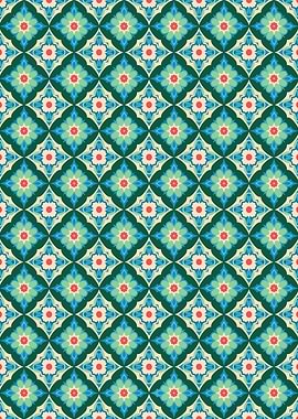 Intricate Floral Geometric Pattern