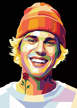 Justin Bieber Pop Art Portrait
