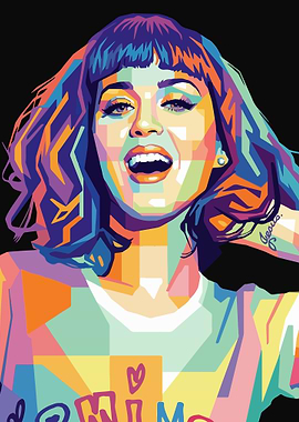 Katy Perry Pop Art Portrait