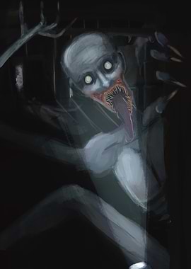 Wendigo Lunging From The Darkness