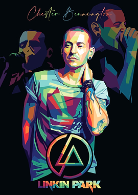 Chester Bennington Pop Art