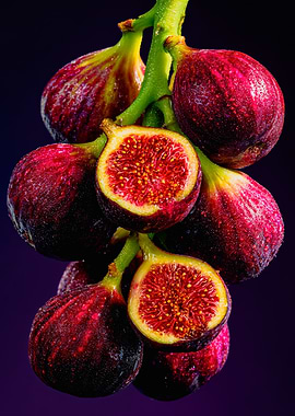 Fresh Ripe Figs Cinematic Art