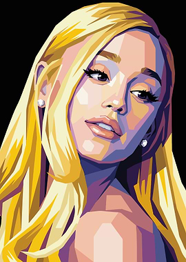 Pop Art Portrait of Ariana Grande