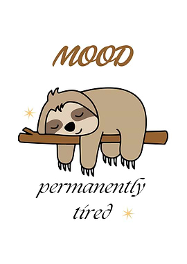 Cute Sloth Mood Art