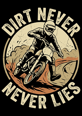 Dirt Bike Rider with Text