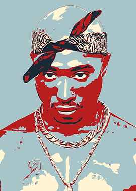 Tupac Shakur Pop Art Portrait