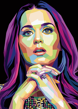 Katy Perry Pop Art Portrait