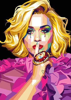 Katy Perry Pop Art Portrait