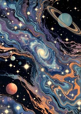 Cosmic Swirls and Planets