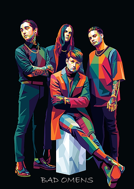 Bad Omens Band Pop Art