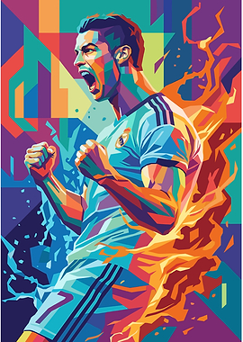 Cristiano Ronaldo Pop Art