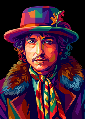 Bob Dylan Pop Art Portrait
