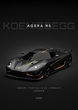 Koenigsegg Agera RS Poster