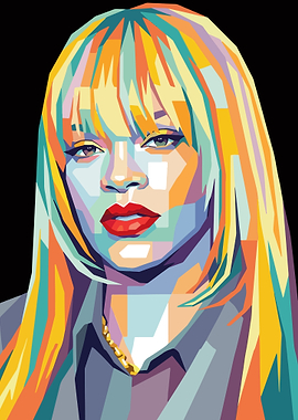 Rihanna Pop Art Portrait