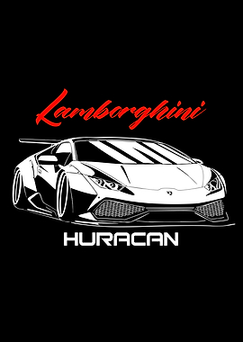 Lamborghini Huracan Car Art