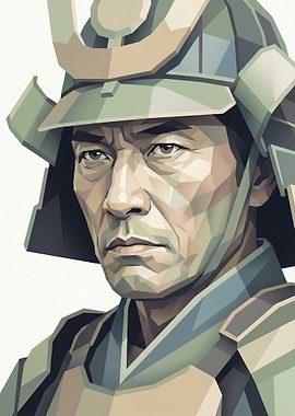 Samurai Warrior Portrait