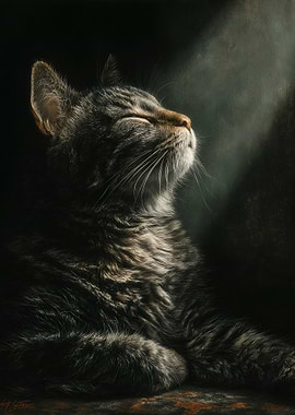 Cat in a Sunbeam