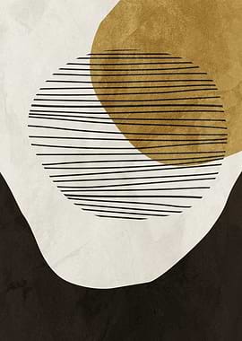 Abstract Geometric Shapes with Lines