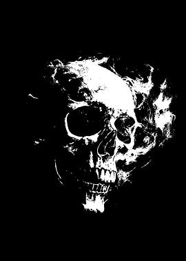 Skull with Smoke Effect