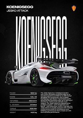Koenigsegg Jesko Attack Car