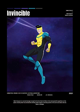 Invincible Superhero in Space