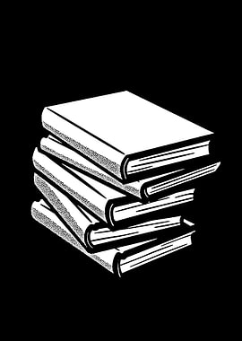 Stack of Books Illustration