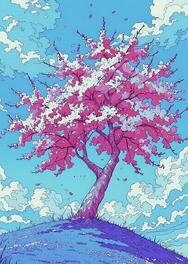 Cherry Blossom Tree in Bloom