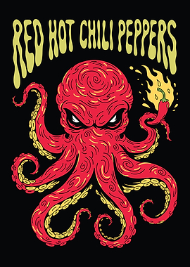 Red Hot Chili Peppers Octopus and Pepper