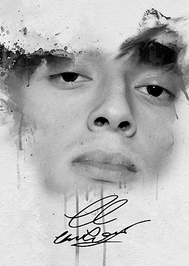 Central Cee Watercolor Portrait