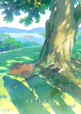 Frieren Echoes of the Journey Visual with Logo