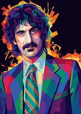 Frank Zappa Pop Art Portrait