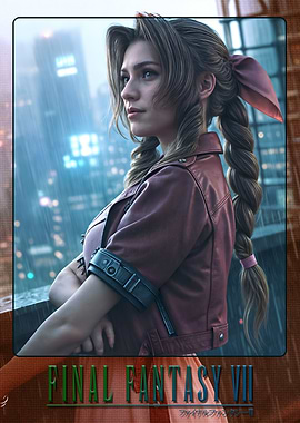 Aerith Gainsborough in Rainy City