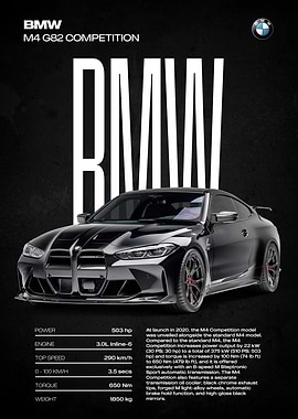BMW M4 G82 Competition Car