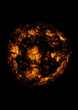 Fiery Nebula in Deep Space