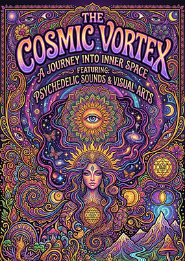 The Cosmic Vortex Psychedelic Art