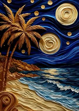 Starry Night Palm Beach
