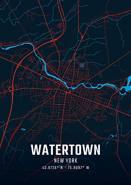 Watertown New York City Map