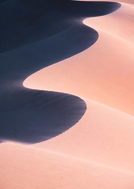 Desert Sand Dunes at Sunset