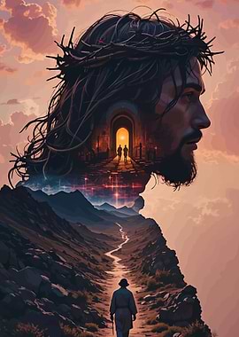 Jesus Christ with a Crown of Thorns