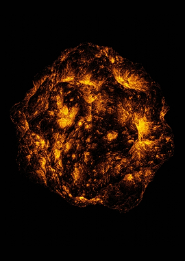 Fiery Abstract Sphere