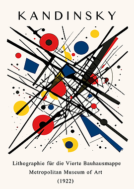 Kandinsky Bauhaus Lithography Poster
