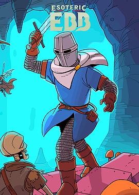 Knight Fighting Skeletons in Cave