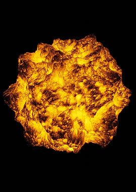Fiery Abstract Shape