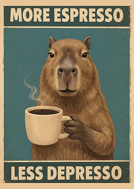 Capybara with more Espresso less depresso