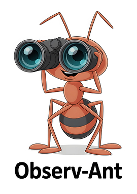 Observ-Ant with Binoculars