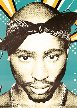 Tupac Shakur Pop Art Portrait