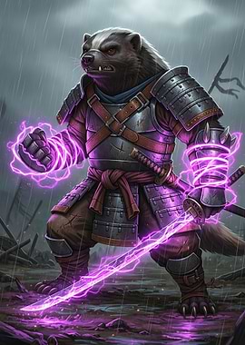 Wolverine Samurai with Lightning Powers