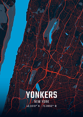 Yonkers New York City Map