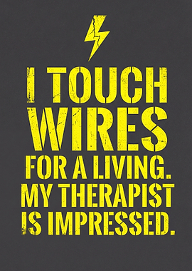 Funny Electrician Quote Poster