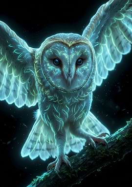 Cyan Ghost Owl